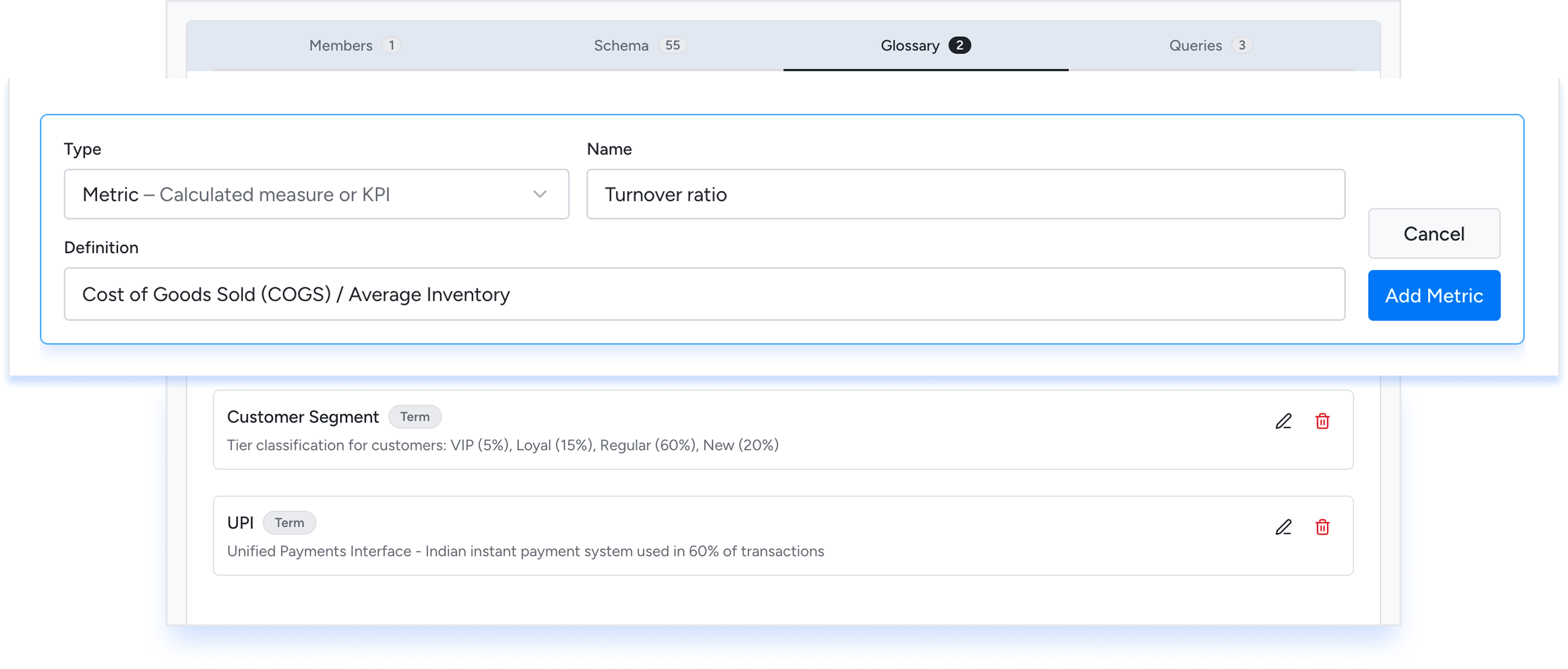 Add business context